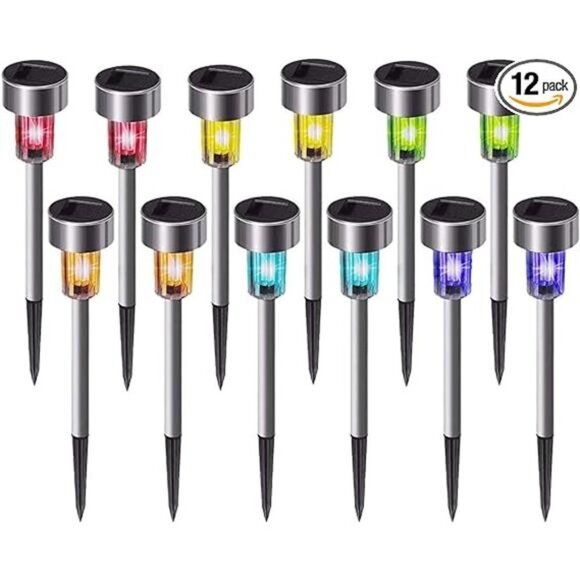 Solar Lights Outdoor Waterproof, Stainless Steel LED Landscape Lighting Outdoor - Picture 7 of 7